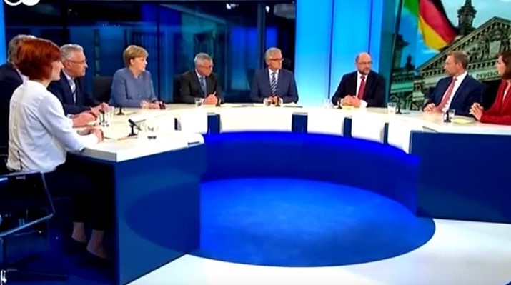 Γερμανία: Σε εξέλιξη βρίσκεται η τηλεοπτική συζήτηση μεταξύ των πολιτικών αρχηγών