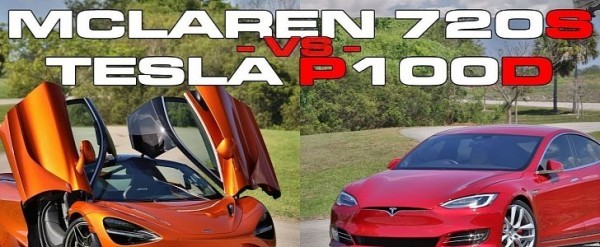 Σύγκριση: McLaren 720S εναντίον Tesla Model S P100D (βίντεο)