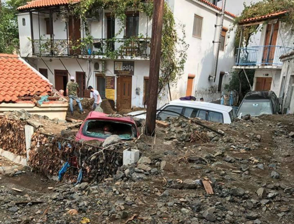 Ανυπολόγιστες ζημιές στη Σαμοθράκη: Όλο το νησί «θάφτηκε» στις λάσπες (φωτό,βίντεο)