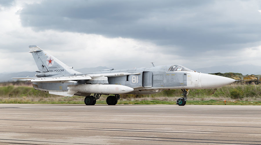 Συντριβή ρωσικού Sukhoi Su-24 κατά την διάρκεια απογείωσης στην Συρία