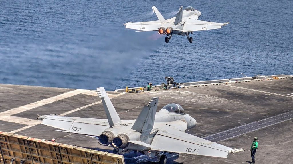 Βίντεο: Εντυπωσιακές απονηώσεις και προσνηώσεις F-18 Super Hornet από το αεροπλανοφόρο USS Gerald R. Ford
