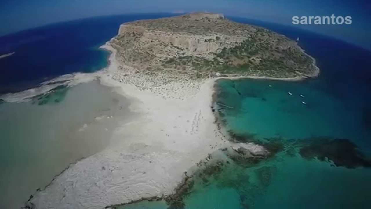 Βίντεο: Το εξωτικό τοπίο του Μπάλου της Κρήτης από ψηλά