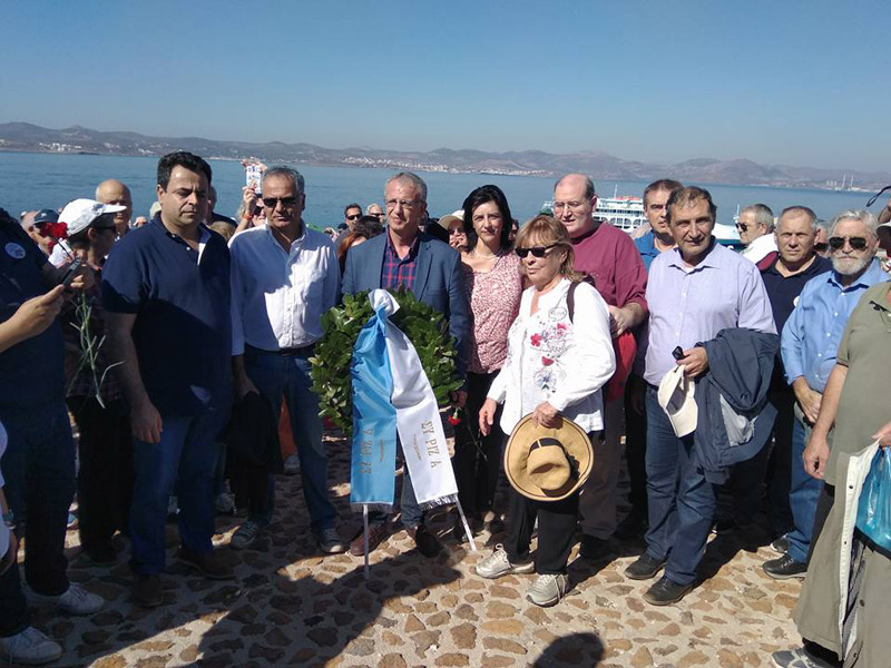 ΣΥΡΙΖΑ: Η επίσκεψη υπουργών και στελεχών στην Μακρόνησο (φωτό)