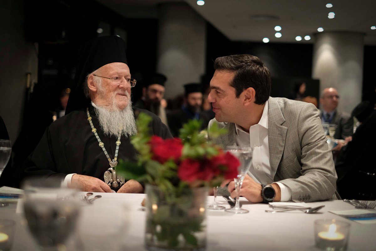 Συναντήσεις Αλ. Τσίπρα με τον Οικουμενικό Πατριάρχη και τους ΥΠΕΞ Αιγύπτου και Παλαιστίνης