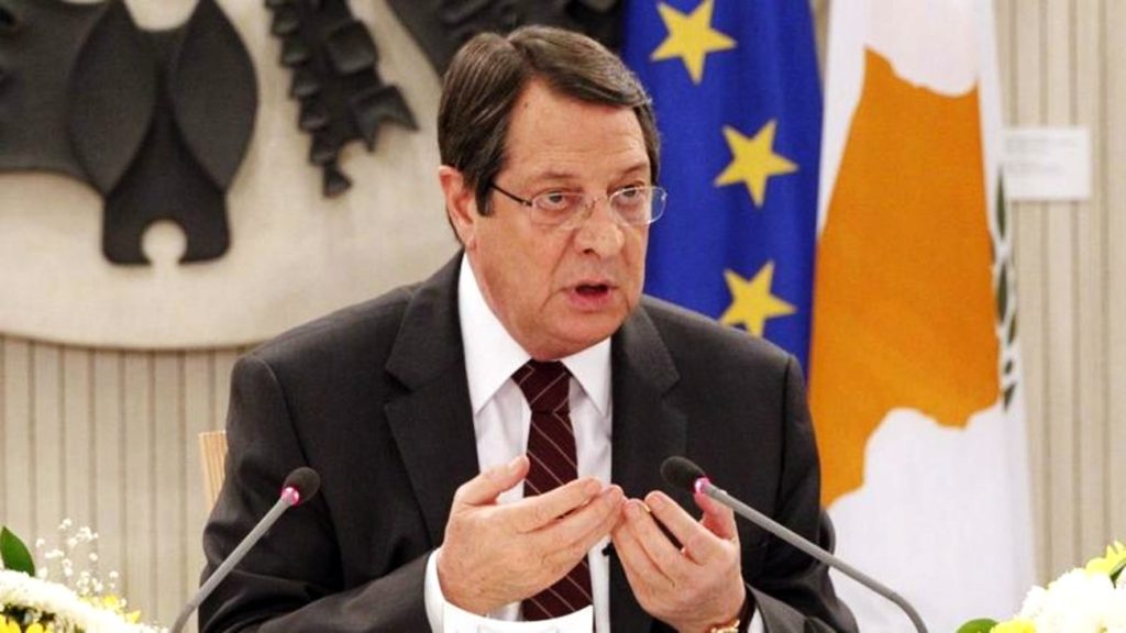 Ν. Αναστασιάδης: «Όχι στην κατάρρευση της Κυπριακής Δημοκρατίας για την όποια λύση του Κυπριακού»