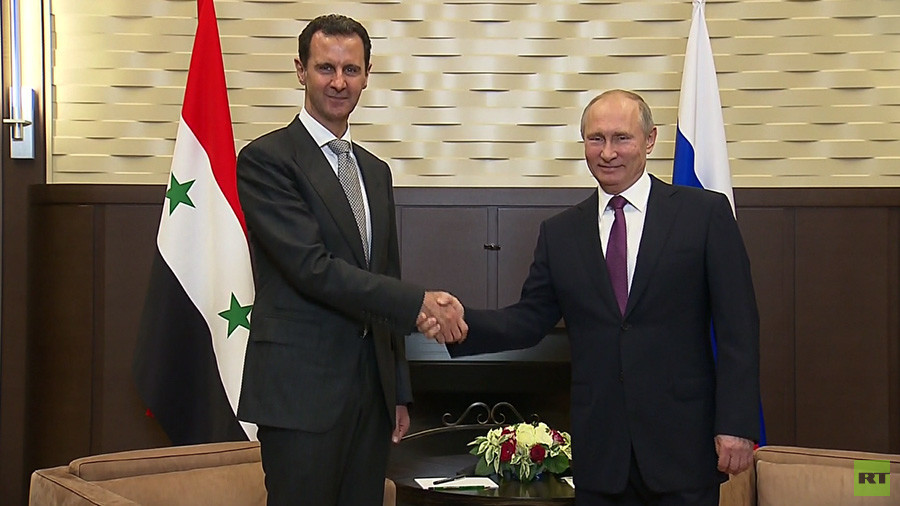 Αιφνίδιαστική συνάντηση Βλ. Πούτιν και Άσαντ στο Σότσι: «Το τέλος του αγώνα εναντίον της τρομοκρατίας βρίσκεται κοντά»