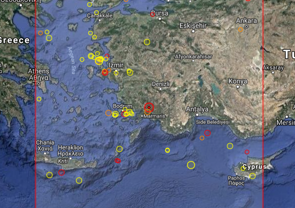 Ισχυρή σεισμική δόνηση 5 Ρίχτερ στην Ν.Δ. Τουρκία – Έγινε αισθητός και στη Ρόδο
