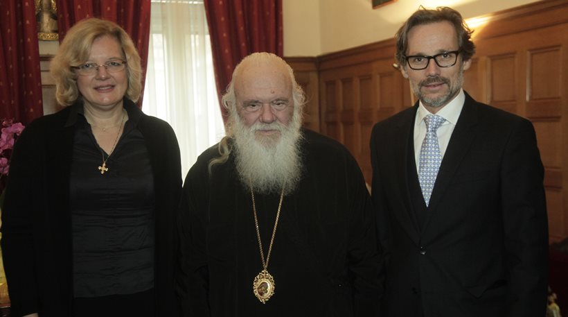 Επίσκεψη στον Αρχιεπίσκοπο Ιερώνυμο  έκαναν οι πρώσβεις της Γερμανίας και Αυστρίας (φωτο)