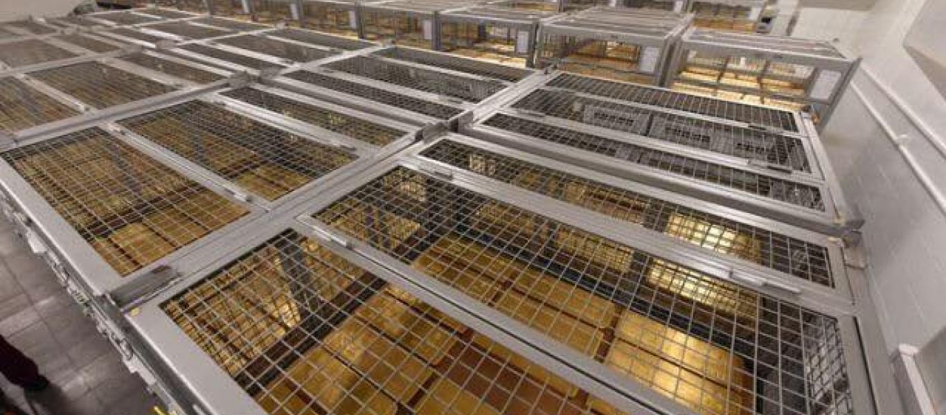 Ρωσικό υπουργείο Οικονομικών: Στους 1.800 τόνους τα αποθέματα χρυσού της χώρας