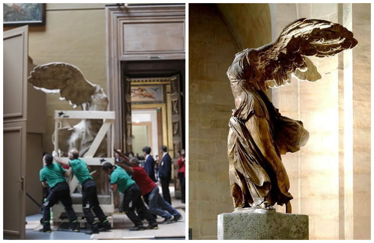 Η Νίκη της Σαμοθράκης στο Λούβρο: Η μεγάλη ιστορία της και το σπάνιο φωτογραφικό υλικό της μεταφοράς της