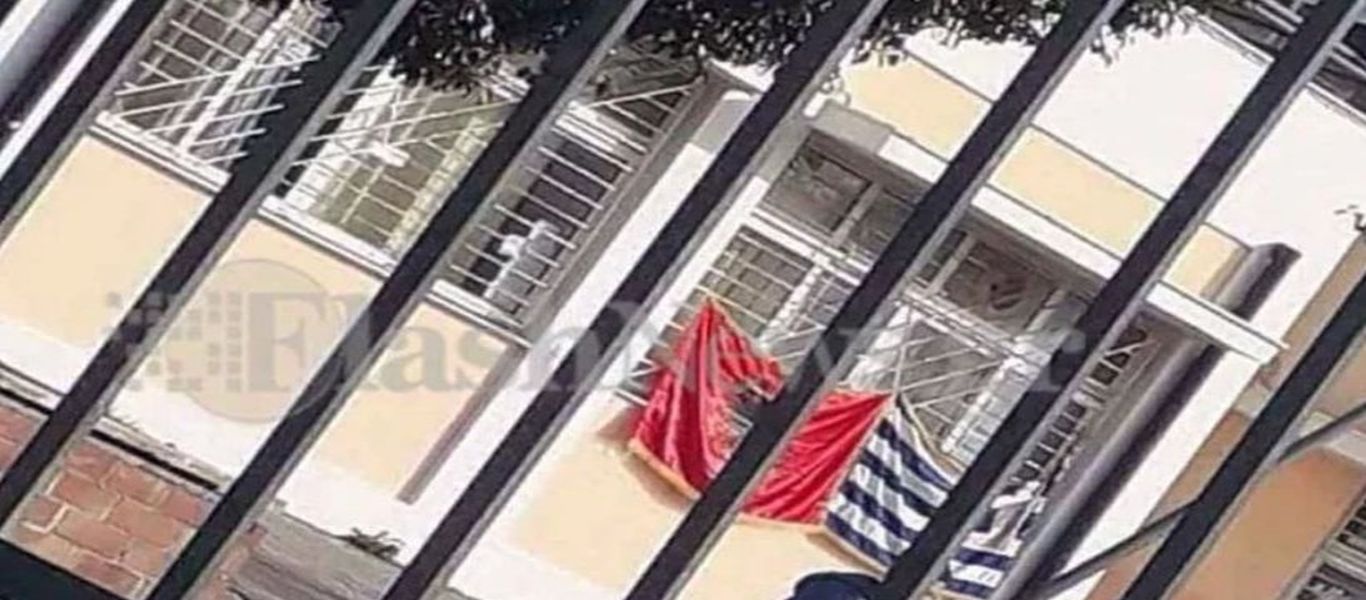 Απίστευτη προβοκάτσια στα Χανιά: Ύψωσαν αλβανική σημαία σε σχολείο – Σε κατάληψη προχώρησαν οι μαθητές (φωτό)