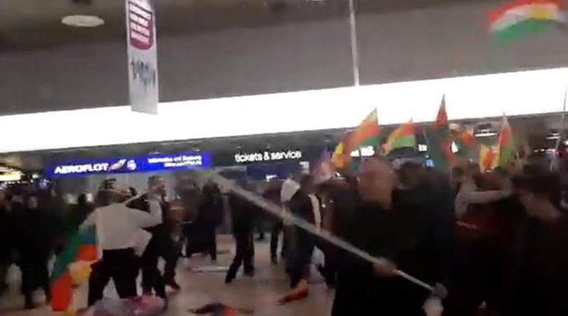 Ανόβερο: Άγριο ξύλο στο αεροδρόμιο μεταξύ Κούρδων και Τούρκων (Βίντεο)