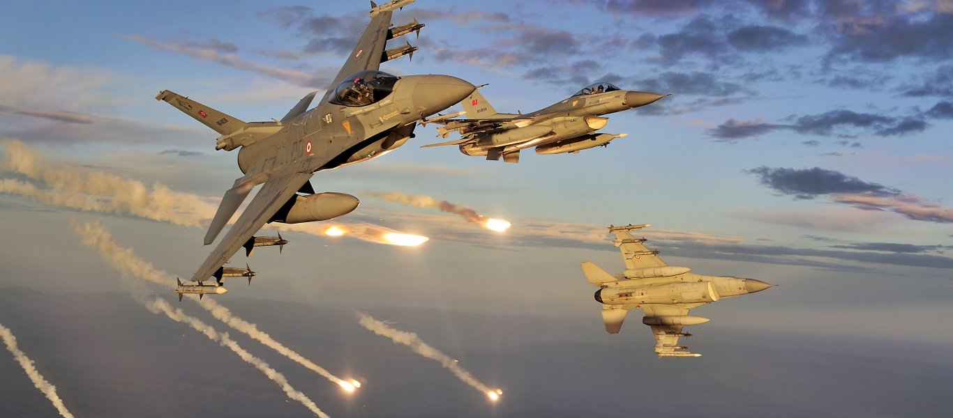 Αιγαίο: 52 παραβιάσεις του ΕΕΧ από οπλισμένα τουρκικά F-16