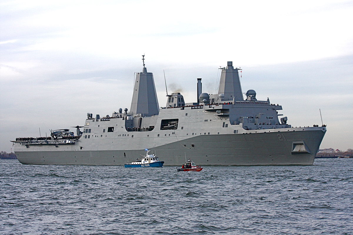 USS New York: Στην κυπριακή ΑΟΖ το πλοίο του αμερικανικού Ναυτικού που κατασκευάστηκε από ατσάλι των Δίδυμων Πύργων