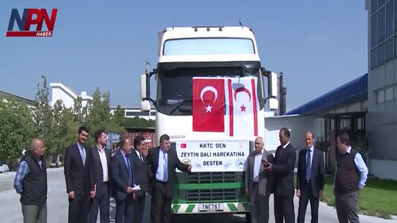 Τουρκοκυπριακές οργανώσεις στέλνουν «1974» κιλά χαλούμι σε «μεχμετζίκ» στην Αφρίν (βίντεο)