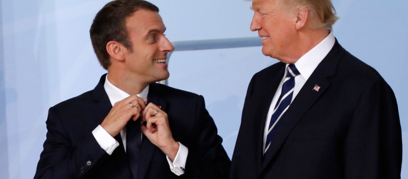 Μακρόν προειδοποιεί Τραμπ για τον κίνδυνο εμπορικού πολέμου