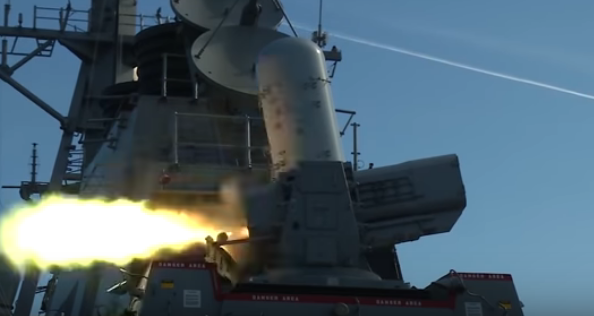 Το πυραυλικό σύστημα άμυνας SeaRAM εν δράσει (βίντεο)