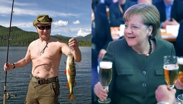 O B.Πούτιν είναι λάτρης της γερμανικής μπύρας: «Μου στέλνει η Άνγκελα Μέρκελ»