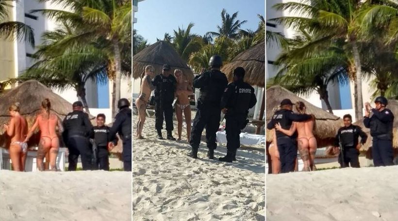 Μεξικό: Αστυνομικοί βγάζουν φωτογραφίες με topless γυναίκες και «αναστατώνονται» (φωτό)