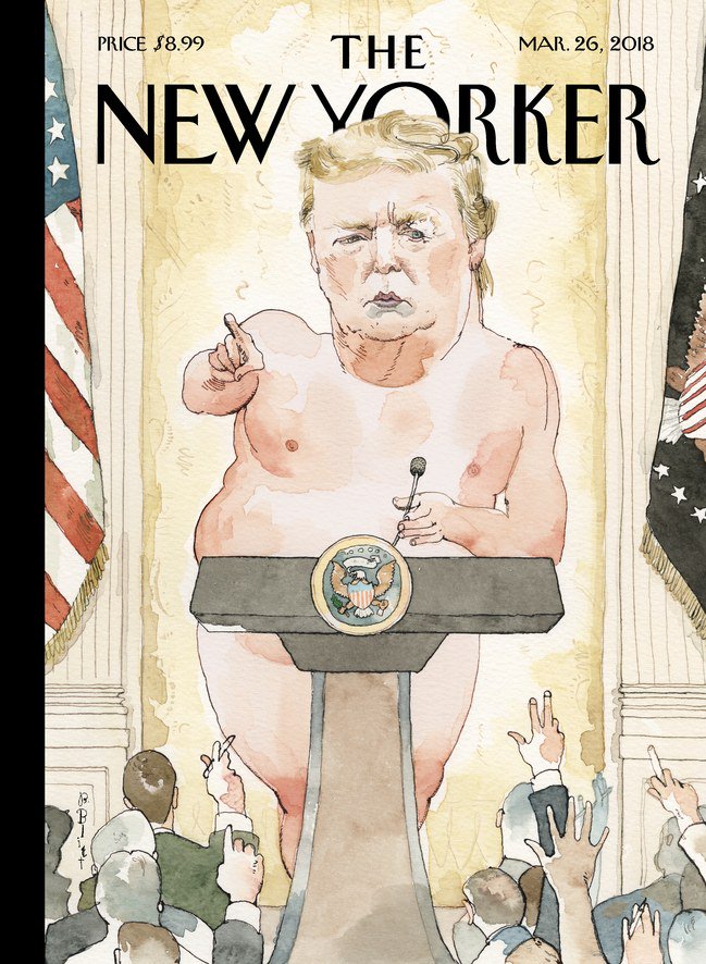 Το περιοδικό «The New Yorker»… έγδυσε τον Ν. Τραμπ (φωτό)