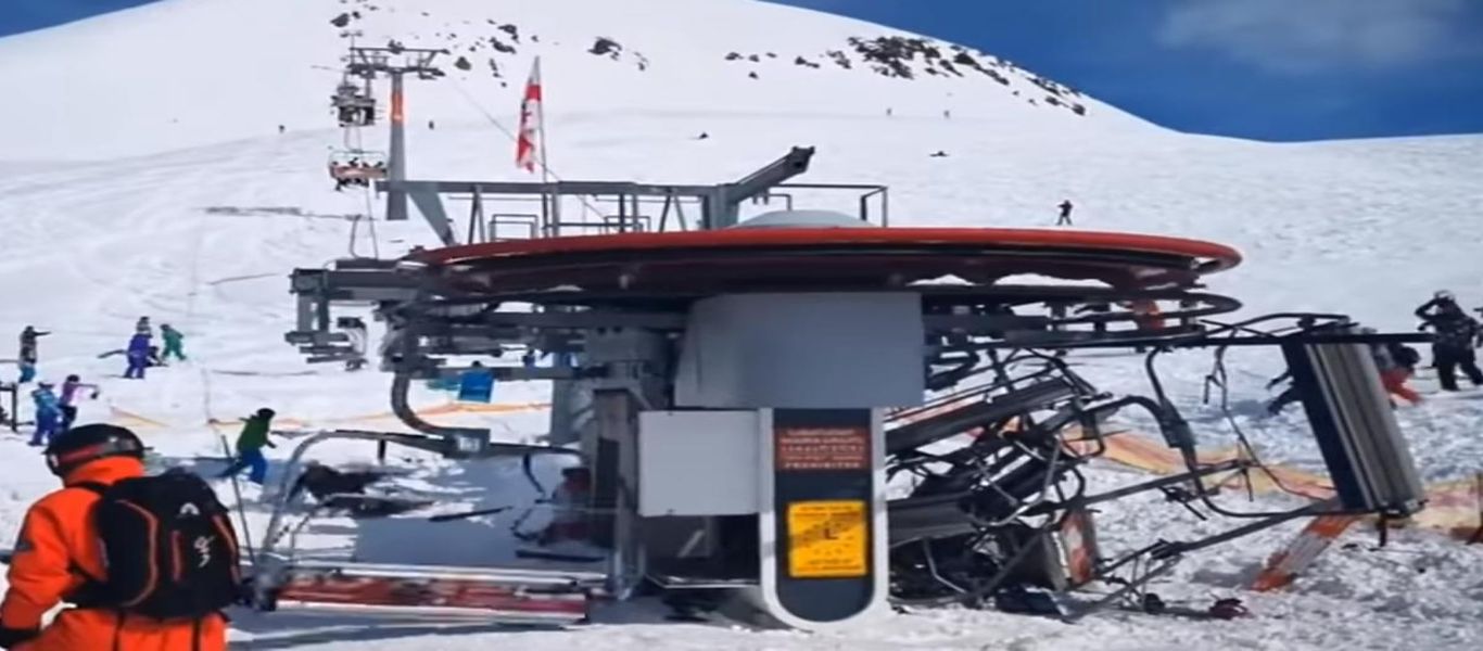 Γεωργία: Αναβατόριο εκτός ελέγχου σε χιονοδρομική πίστα τραυματίζει οχτώ άτομα (βίντεο)