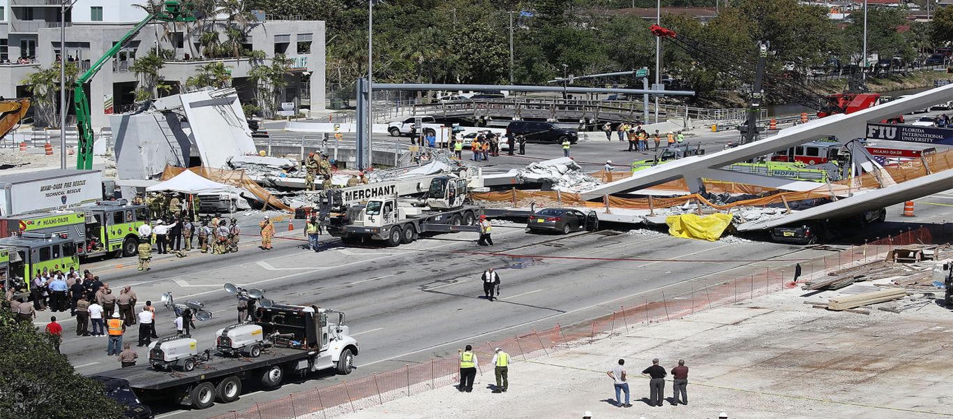 Βίντεο-ντοκουμέντο από την κατάρρευση της πεζογέφυρας στη Φλόριντα