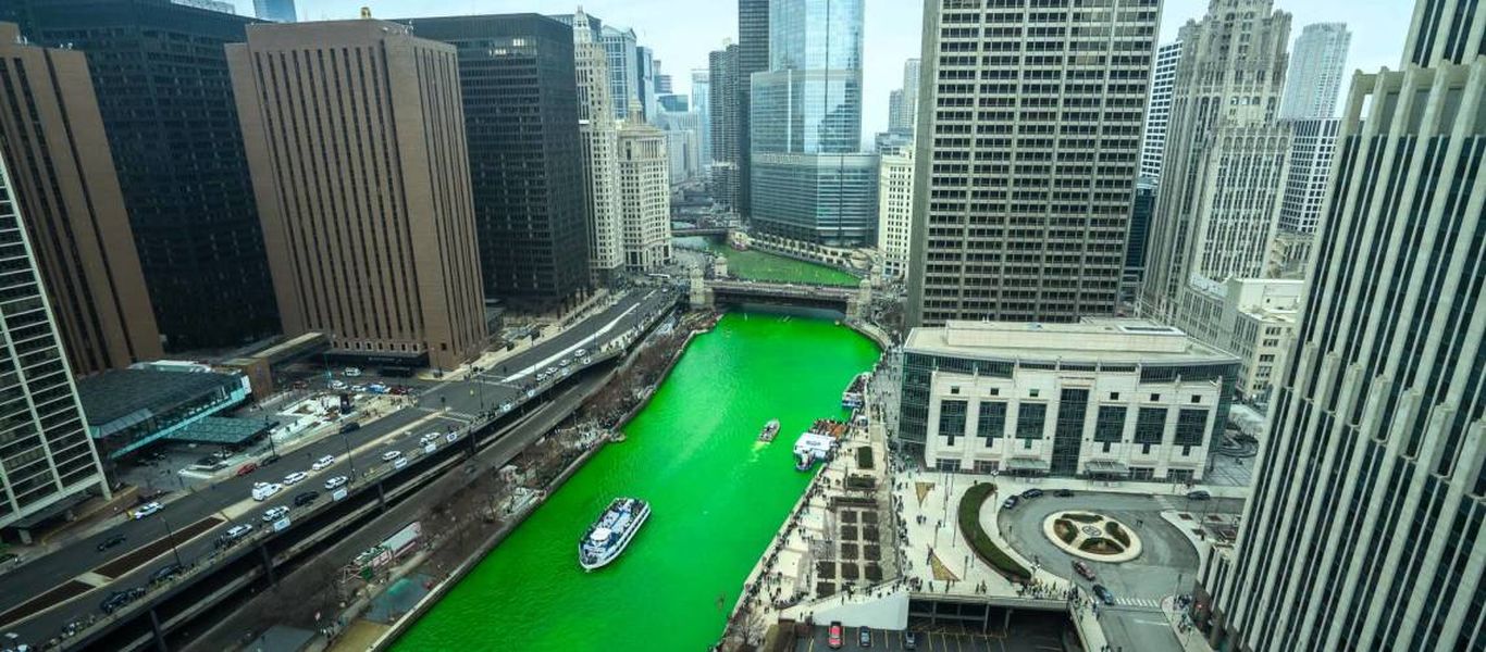 Σικάγο: Ο ποταμός της πόλης βάφτηκε… πράσινος! (βίντεο)