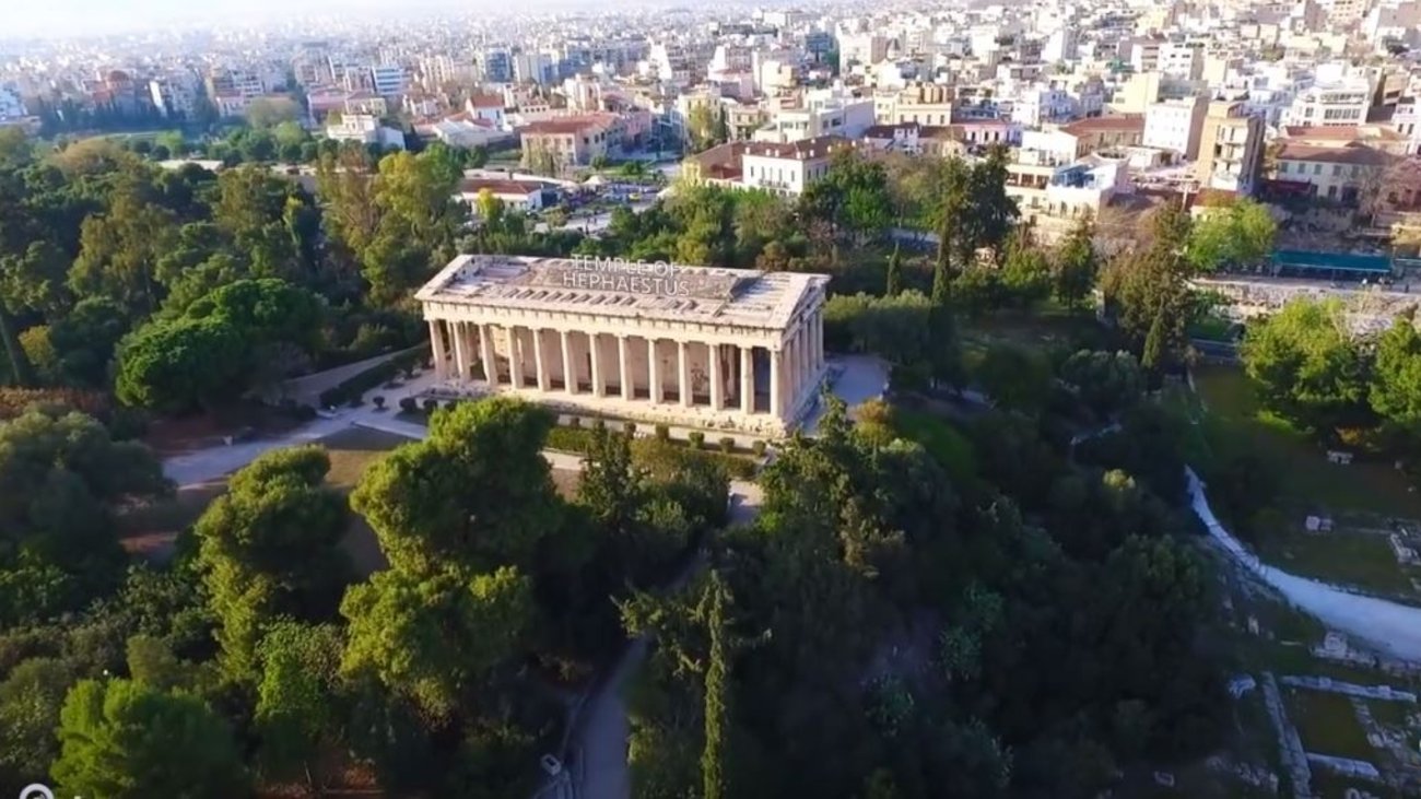 Eκπληκτικό βίντεο: Πτήση με drone πάνω από την Αρχαία αγορά της Αθήνας- Δείτε την από ψηλά!