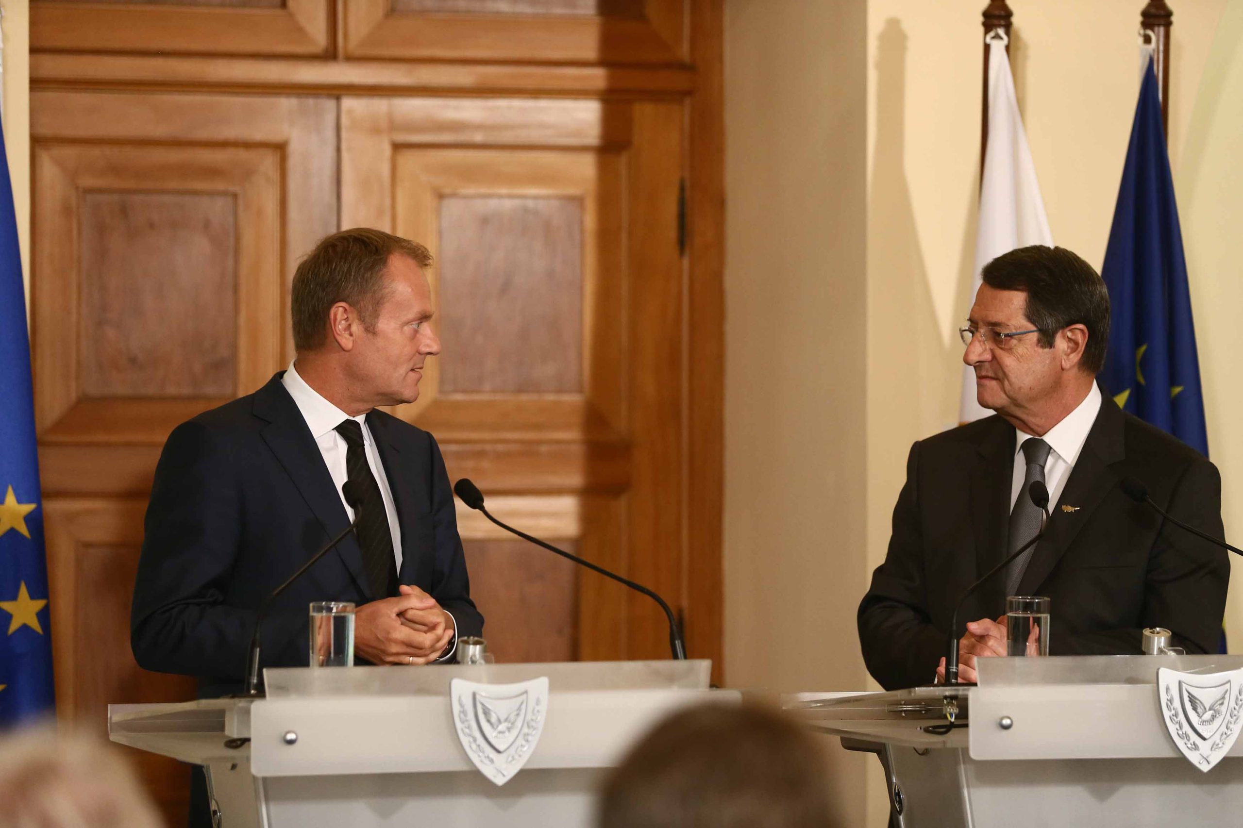 Οι τουρκικές προκλήσεις στην κυπριακή ΑΟΖ στο επίκεντρο της συνάντησης Ν. Αναστασιάδη και Ντ. Τουσκ