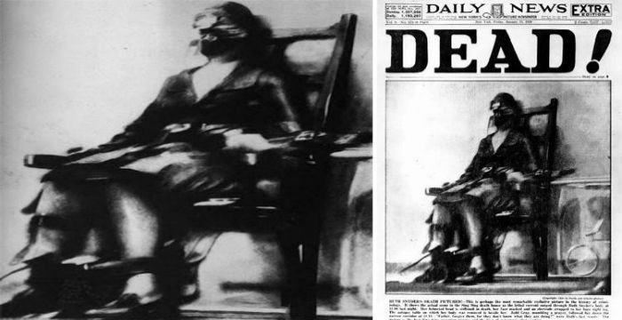 Η εκτέλεση της Ρουθ Σνάιντερ: Η πρώτη φωτογραφία που δείχνει θάνατο σε ηλεκτρική καρέκλα