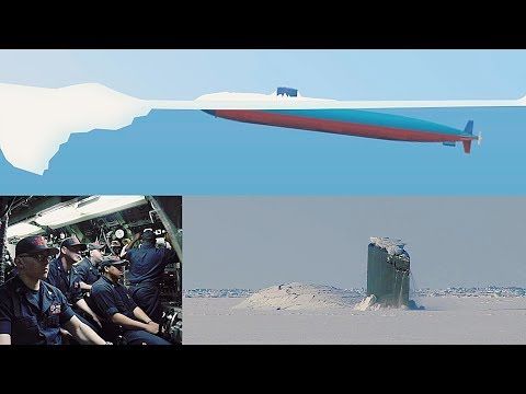 Η στιγμή που το αμερικανικό υποβρύχιο αναδύεται στον πάγο του Αρκτικού Ωκεανού μέσα από το θάλαμο ελέγχου (βίντεο)