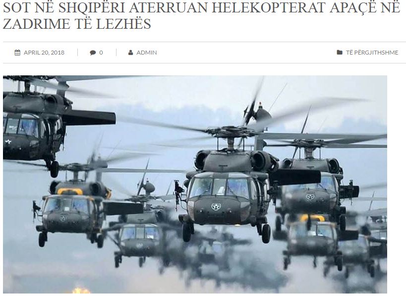 Η Αλβανία μετατρέπεται σε μια τεράστια αμερικανική  βάση: Καταφθάνουν εκατοντάδες ελικόπτερα και χιλιάδες ΤΟΜΑ!