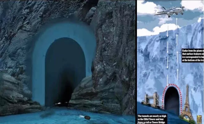 Βρέθηκαν περίεργα τούνελ ψηλά σαν τον Πύργο του Άιφελ στην Ανταρκτική; (βίντεο)