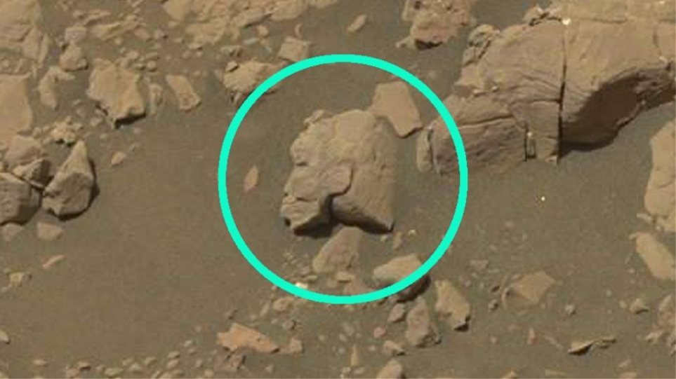 Μια πέτρα στον Άρη που μοιάζει με… «κεφάλι πολεμιστή» δίνει τροφή για θεωρίες εξωγήινων