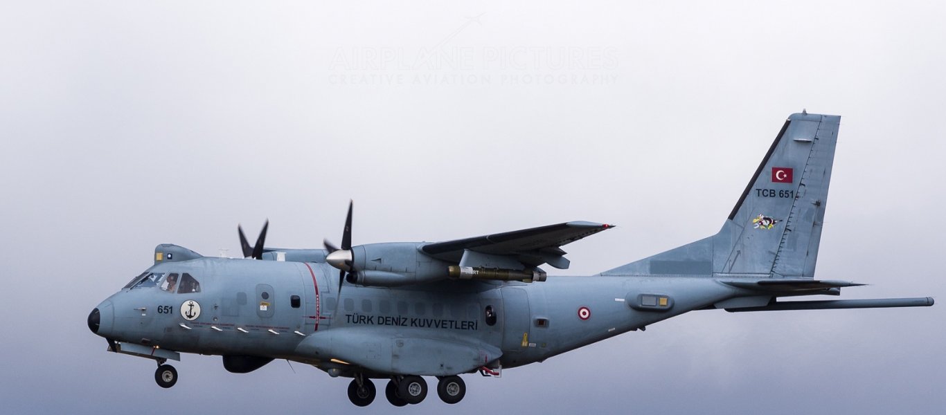 Τουρκικό CN-235 πέταξε πάνω από ελληνική ΤΠΚ & σκάφος του τουρκοκυπριακού ψευδοκράτους «επιχειρεί» στο Αιγαίο!