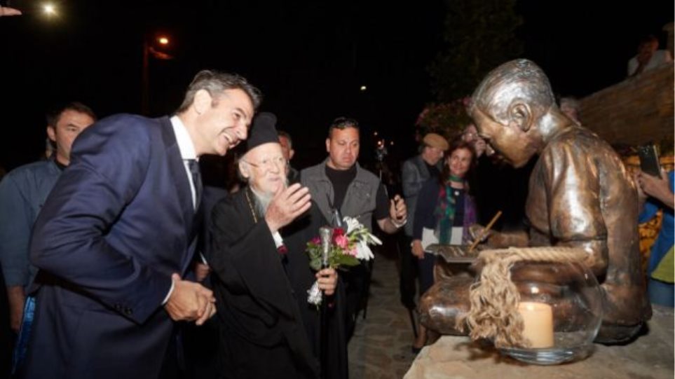 Στην Ίμβρο ο Κ. Μητσοτάκης – Συνάντηση με τον Οικουμενικό Πατριάρχη Βαρθολομαίο