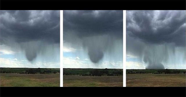 ”Βόμβα Βροχής”: Αυτό το σπάνιο καιρικό φαινόμενο καταγράφηκε στην κάμερα (vid)