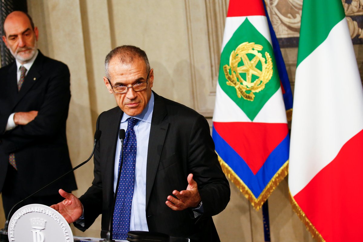 Ιταλία: Νέες εκλογές προανήγγειλε ο εντολοδόχος πρωθυπουργός Κ. Κοταρέλι (βίντεο)