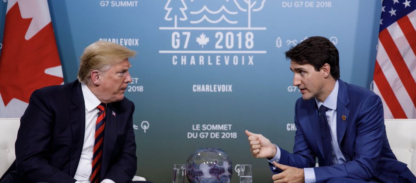 Απέρριψαν το κοινό ανακοινωθέν των G7 οι ΗΠΑ – Επιμένει στην σκληρή γραμμή κατά Ά. Μέρκελ ο Ντ. Τραμπ  (φωτό, βίντεο)