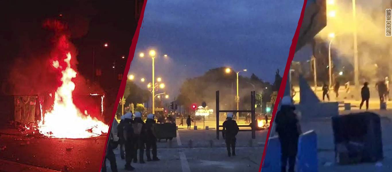 Πεδίο μάχης για την υπεράσπιση της Μακεδονίας η Θεσσαλονίκη – Πολίτες επιτίθενται κατά κύματα στις δυνάμεις ασφαλείας