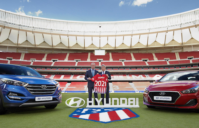 Η Hyundai Motor παγκόσμιος συνεργάτης Αυτοκινήτου του Club Atlético de Madrid