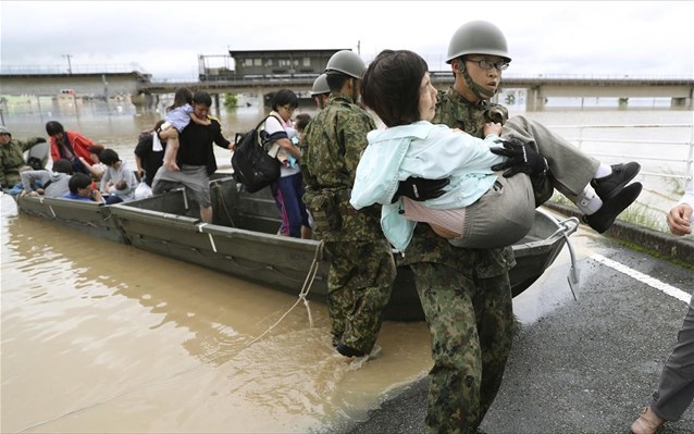 θρήνος στην Ιαπωνία: 49 οι νεκροί από τις καταρρακτώδεις βροχές