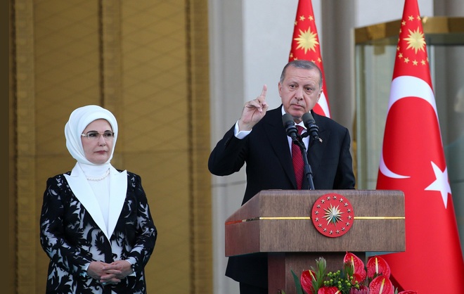 Ορκωμοσία Ερντογάν: «Θα ενισχύσουμε την αμυντική βιομηχανία μας και την ασφάλεια των συνόρων μας»