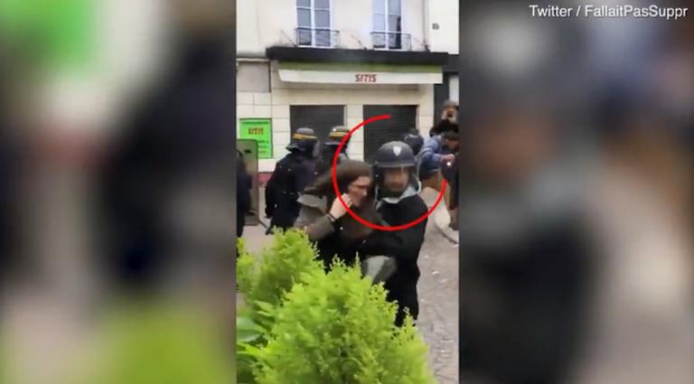 Γαλλία: Ο επικεφαλής προσωπικού του Μακρόν – με κράνος και στολή – ξυλοφόρτωνε αυτοπροσώπως διαδηλωτές! (βίντεο)