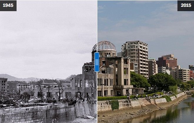 Χιροσίμα και Ναγκασάκι: Το πριν και το μετά τον πυρηνικό όλεθρο του 1945 (φωτόο)
