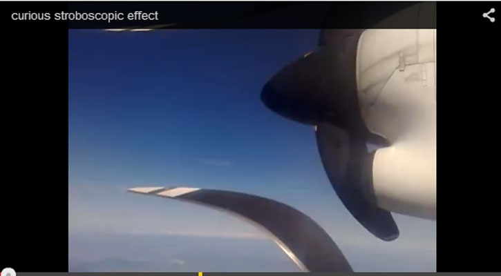 Τo φαινόμενο «rolling shutter effect» σε έλικα αεροπλάνου (βίντεο)