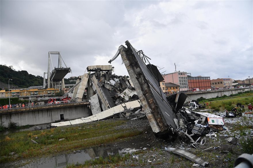 Στους 38 οι νεκροί από την κατάρρευση γέφυρας στη Γένοβα