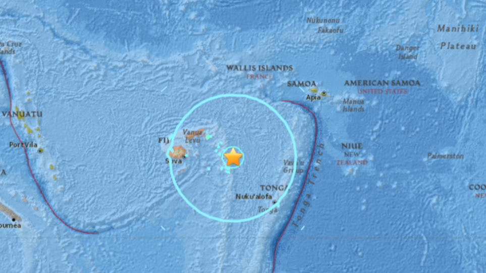 Σεισμός 8,2 Ρίχτερ στα νησιά Φίτζι του νότιου Ειρηνικού
