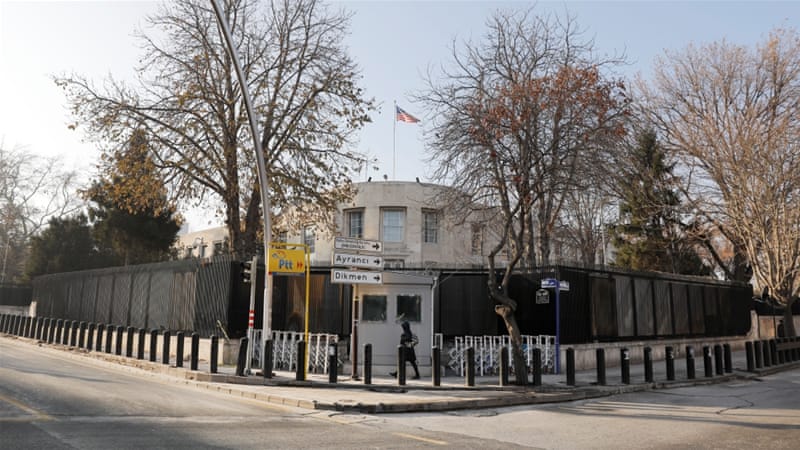 Δύο οι συλληφθέντες για την επίθεση στην Αμερικανική πρεσβεία στην Άγκυρα