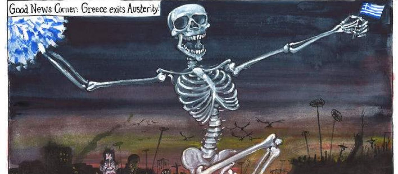 Ο Guardian για την έξοδο από τα μνημόνια: Η Ελλάδα σκελετός (φωτο)